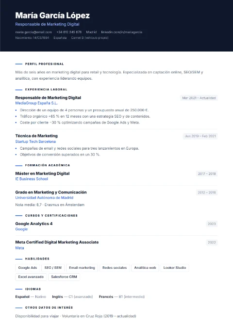 Plantilla Ejecutivo